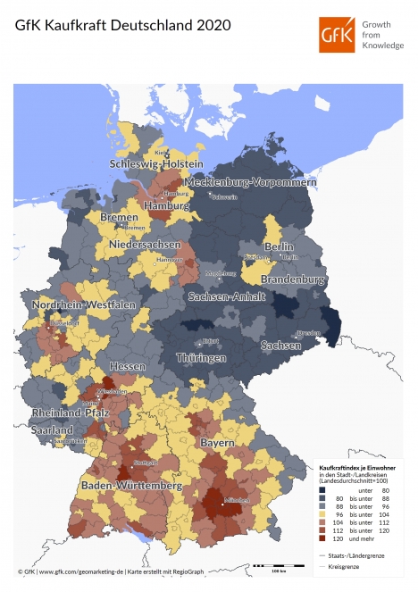Kaufkraft der Deutschen steigt weiter an -